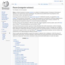 Paxos (computer science)
