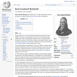 Karl Leonhard Reinhold