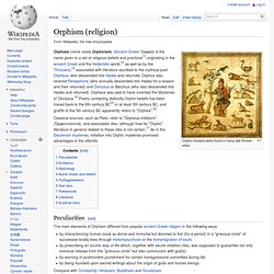 Orphism (religion)