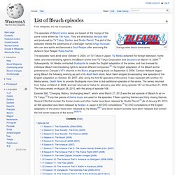 List of Bleach Episodes