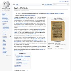 Book of Taliesin