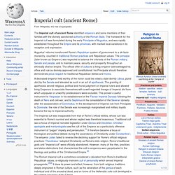Imperial cult (ancient Rome)