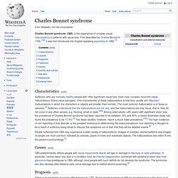 Charles Bonnet syndrome