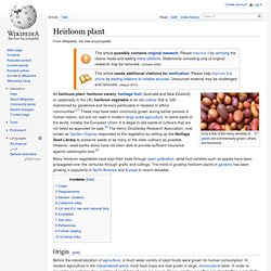 Heirloom plant