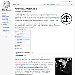 National Lawyers Guild - Wiki