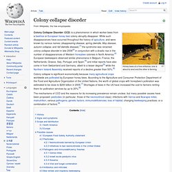 Colony collapse disorder