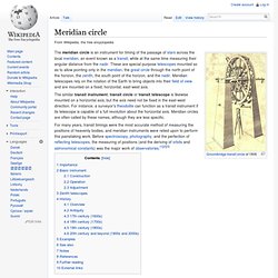 Meridian circle