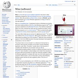 Wine (software)