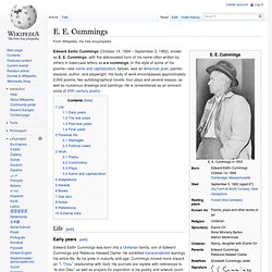 E. E. Cummings