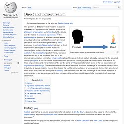 Direct and indirect realism