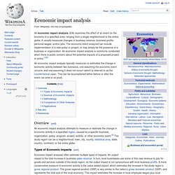 Economic impact analysis