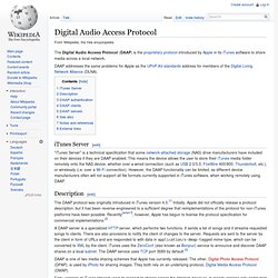 Digital Audio Access Protocol