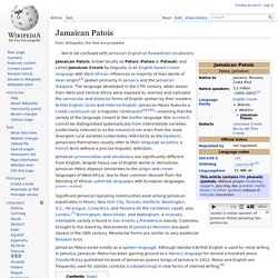 Jamaican Patois