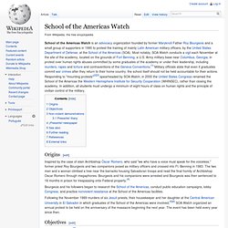 School of the Americas Watch