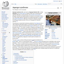 Asperger syndrome - Wikipedia