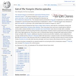 List of The Vampire Diaries episodes