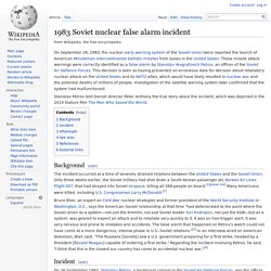 1983 Soviet nuclear false alarm incident