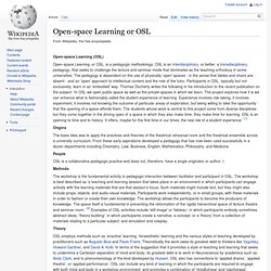 Open-space Learning approaches