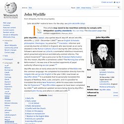 John Wycliffe