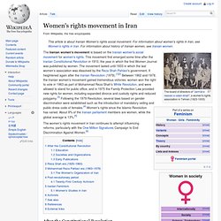 Women's rights movement in Iran