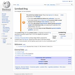 Loveland frog