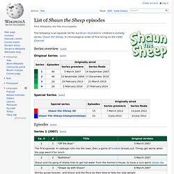 List of Shaun the Sheep episodes