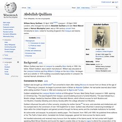 Abdullah Quilliam