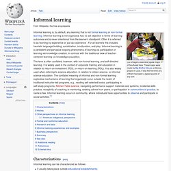 Informal learning