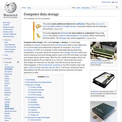 Computer data storage