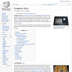 Computer chess