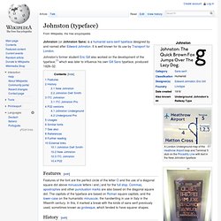 Johnston (typeface)