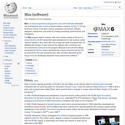 Max (Wikipedia)