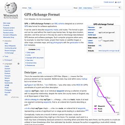 GPS eXchange Format