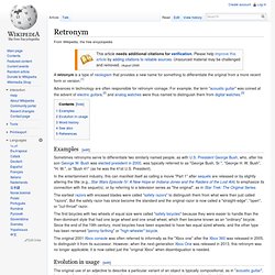 Retronym