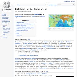 Buddhism and the Roman world