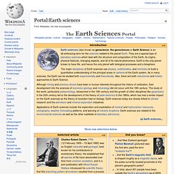 Portal:Earth sciences