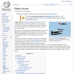 Fighter aircraft