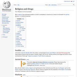 Religion and drugs