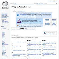 Category:Wikipedia humor