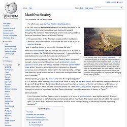 Manifest destiny