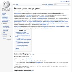 Least-upper-bound property