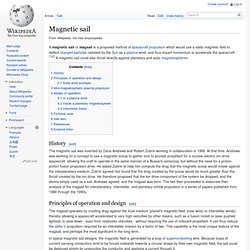 Magnetic sail