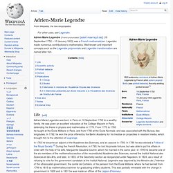 Adrien-Marie Legendre