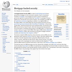 Mortgage-backed security