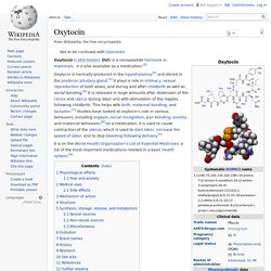 Oxytocin: the "love hormone"