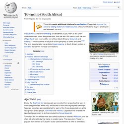 Township (South Africa)