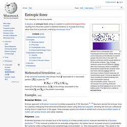 Entropic force