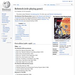 Robotech (role-playing game)