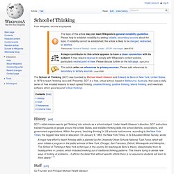 School of Thinking