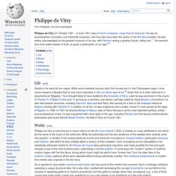 Philippe de Vitry